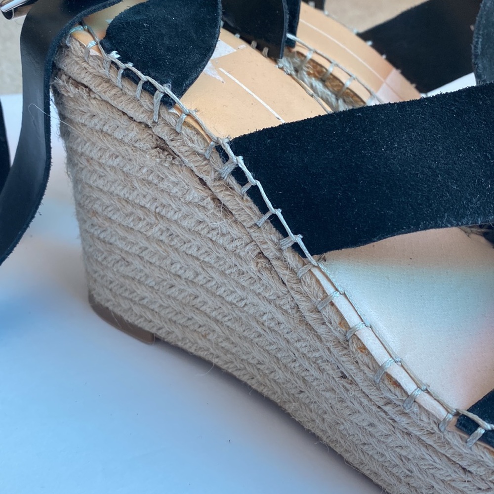 Dolce Vita Black and Tan Espadrille Sandals - Picture 6 of 8
